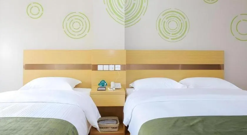 Bed in GreenTree Inn Jiaxin Puyuan Kaixuan Road