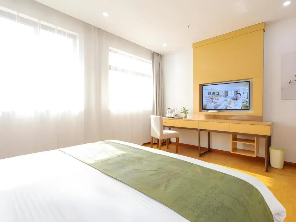 Bed in GreenTree Inn Jiaxin Puyuan Kaixuan Road