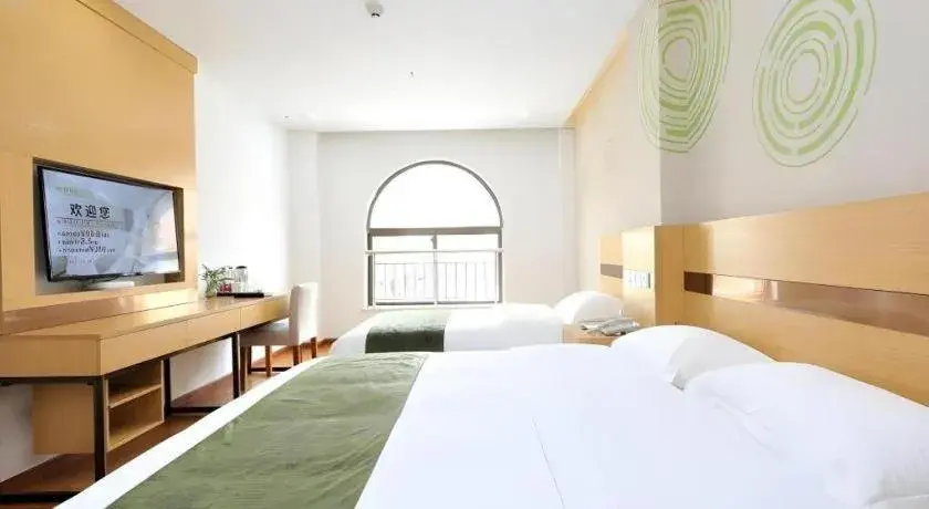 Bed in GreenTree Inn Jiaxin Puyuan Kaixuan Road Bed in GreenTree Inn Jiaxin Puyuan Kaixuan Road