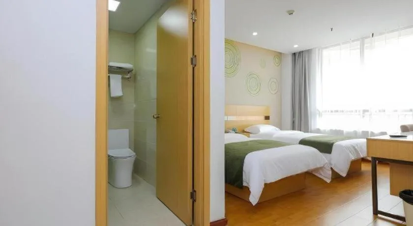 Bed in GreenTree Inn Jiaxin Puyuan Kaixuan Road