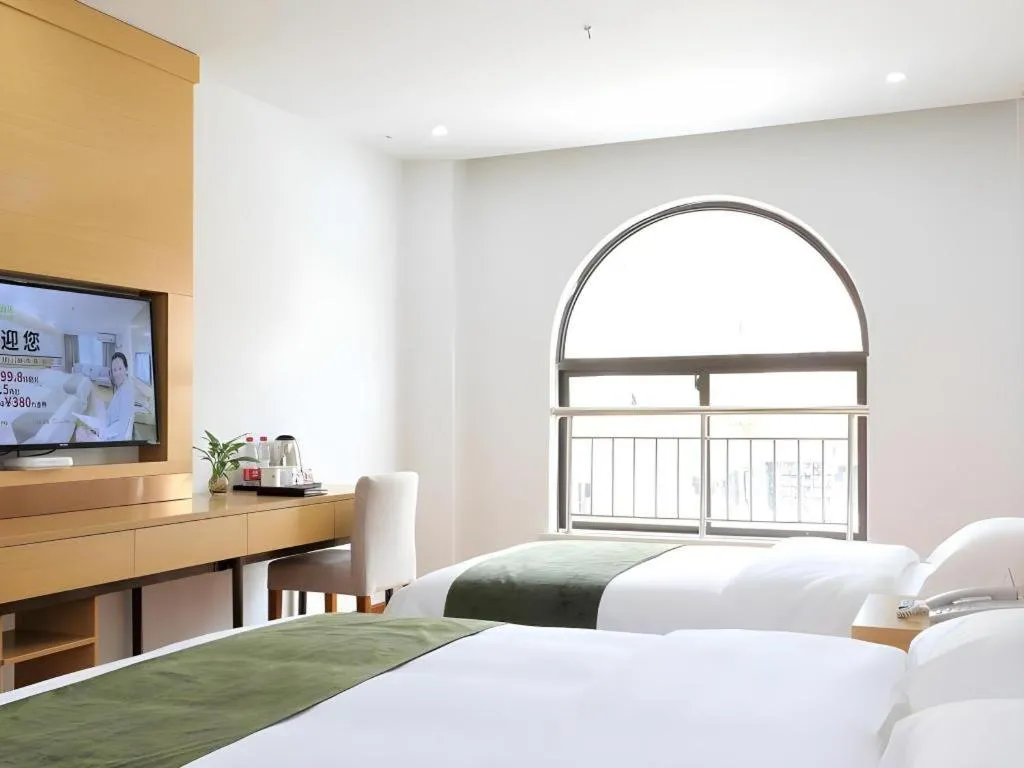 Bed in GreenTree Inn Jiaxin Puyuan Kaixuan Road