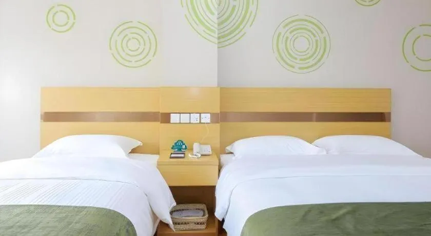 Bed in GreenTree Inn Jiaxin Puyuan Kaixuan Road