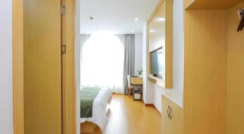 Bed in GreenTree Inn Jiaxin Puyuan Kaixuan Road