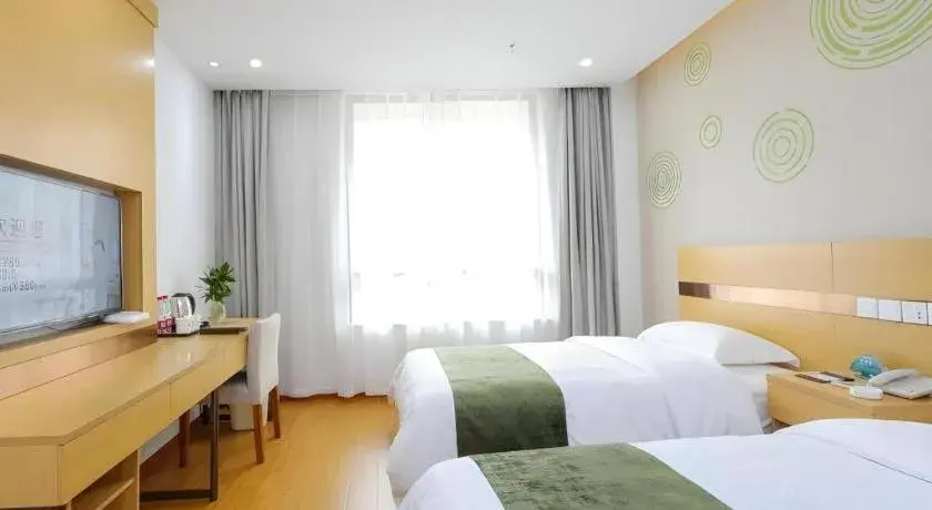 Bed in GreenTree Inn Jiaxin Puyuan Kaixuan Road Bed in GreenTree Inn Jiaxin Puyuan Kaixuan Road