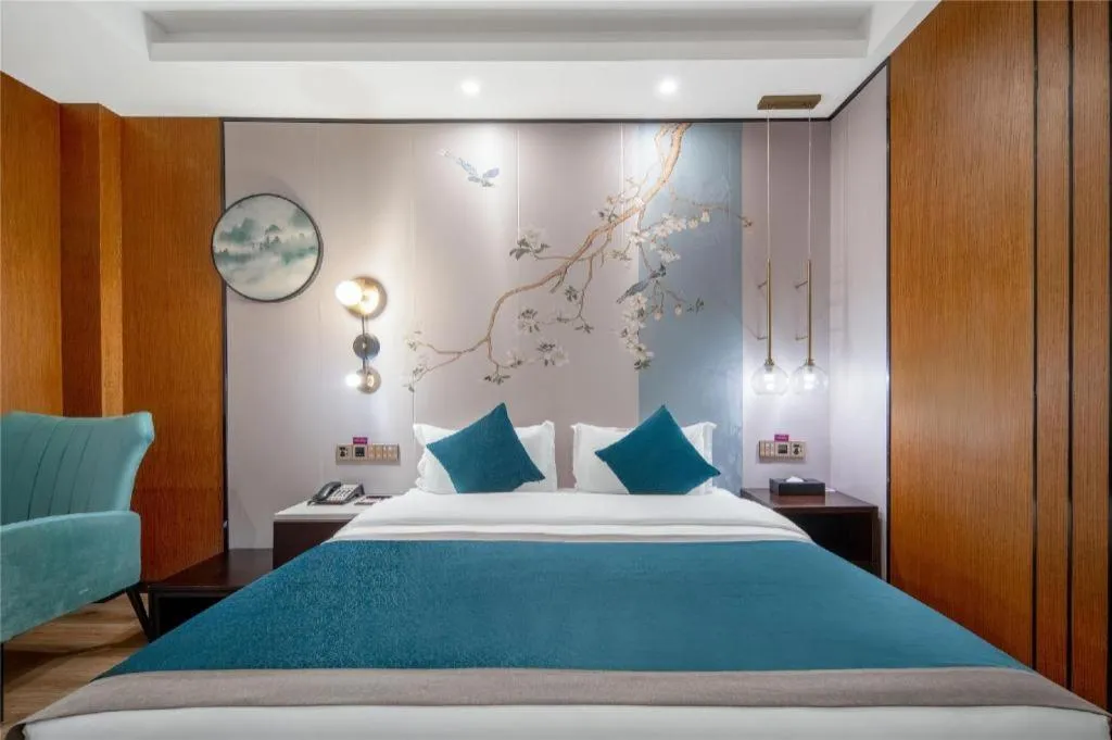 Bed in Shanshui S Hotel Zizhong City Mdl