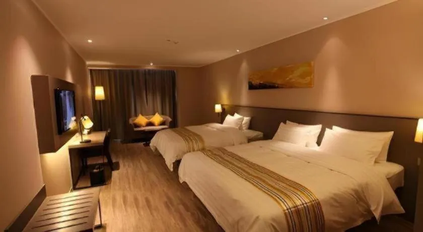 Bed in Home Inn Plus Tai'an Hongmen Road Daimiao