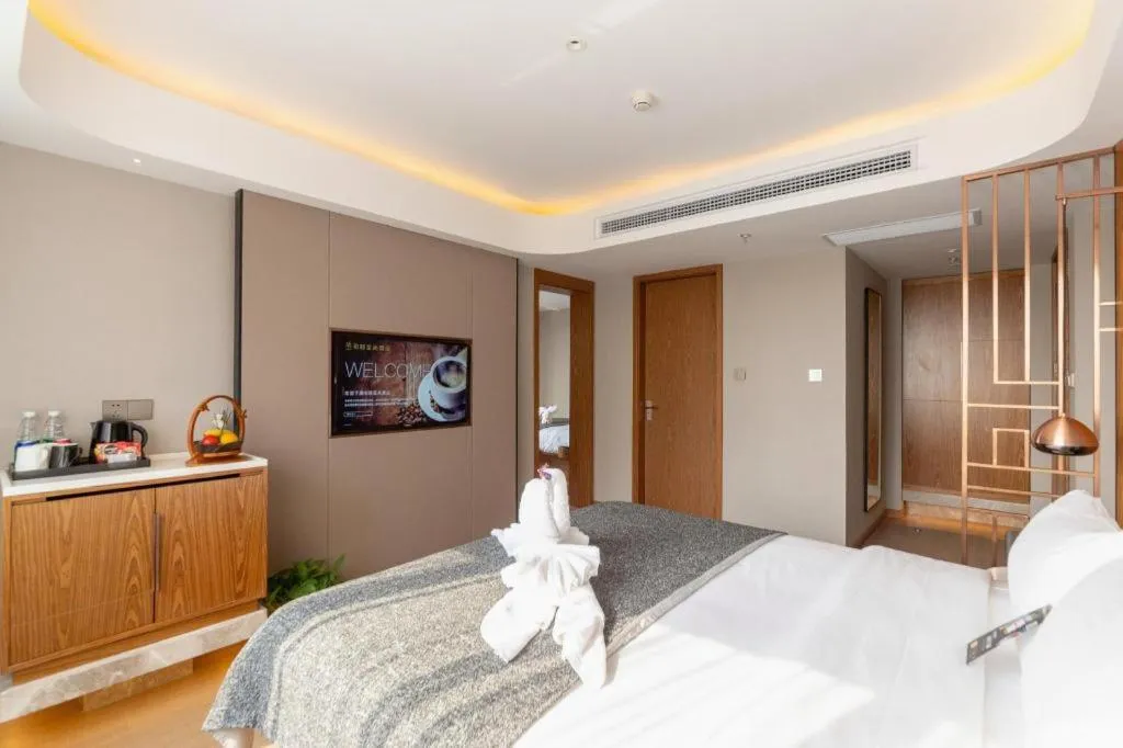 Bed in Yitel Collection Shenyang Hunnan Olympic Sports Center Caixia Street Metro Station