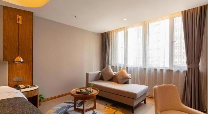 Bed in Yitel Collection Shenyang Hunnan Olympic Sports Center Caixia Street Metro Station