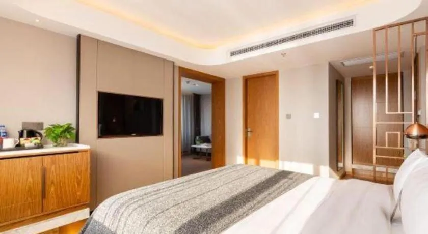 Bed in Yitel Collection Shenyang Hunnan Olympic Sports Center Caixia Street Metro Station