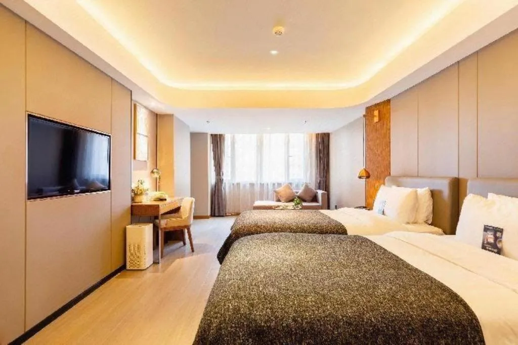 Bed in Yitel Collection Shenyang Hunnan Olympic Sports Center Caixia Street Metro Station