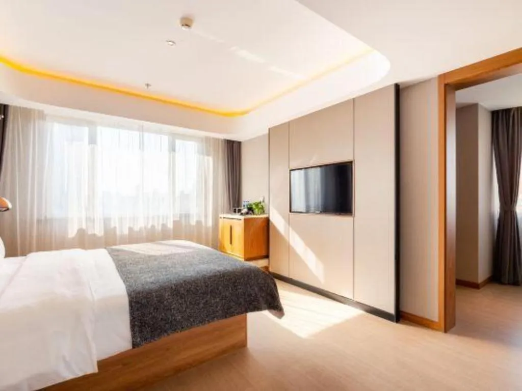 Bed in Yitel Collection Shenyang Hunnan Olympic Sports Center Caixia Street Metro Station