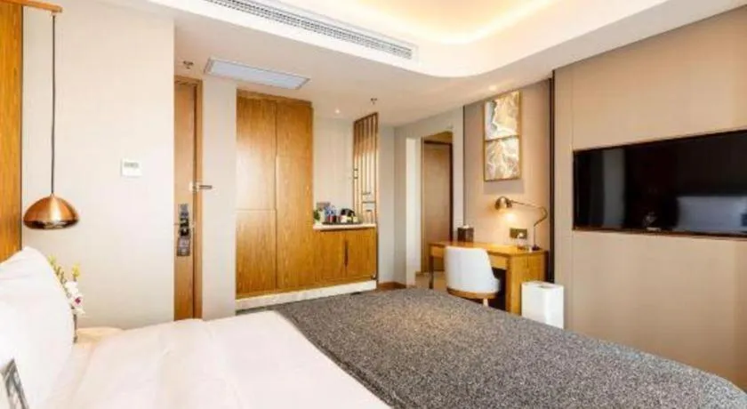 Bed in Yitel Collection Shenyang Hunnan Olympic Sports Center Caixia Street Metro Station