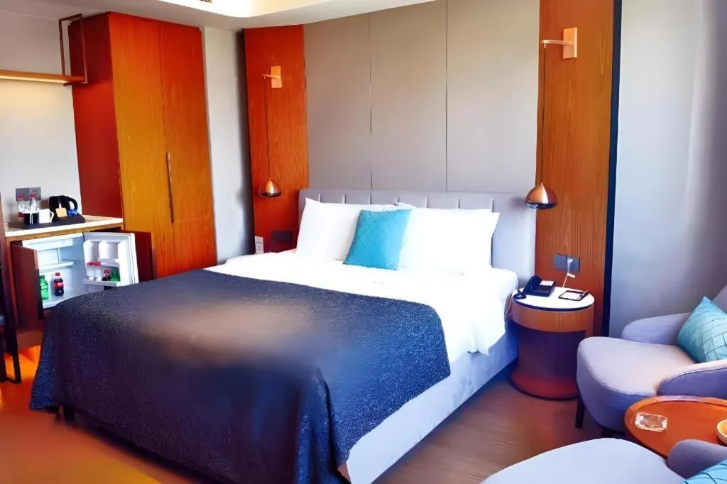 Bed in Yitel Collection Shenyang North Railway Station Metro Station