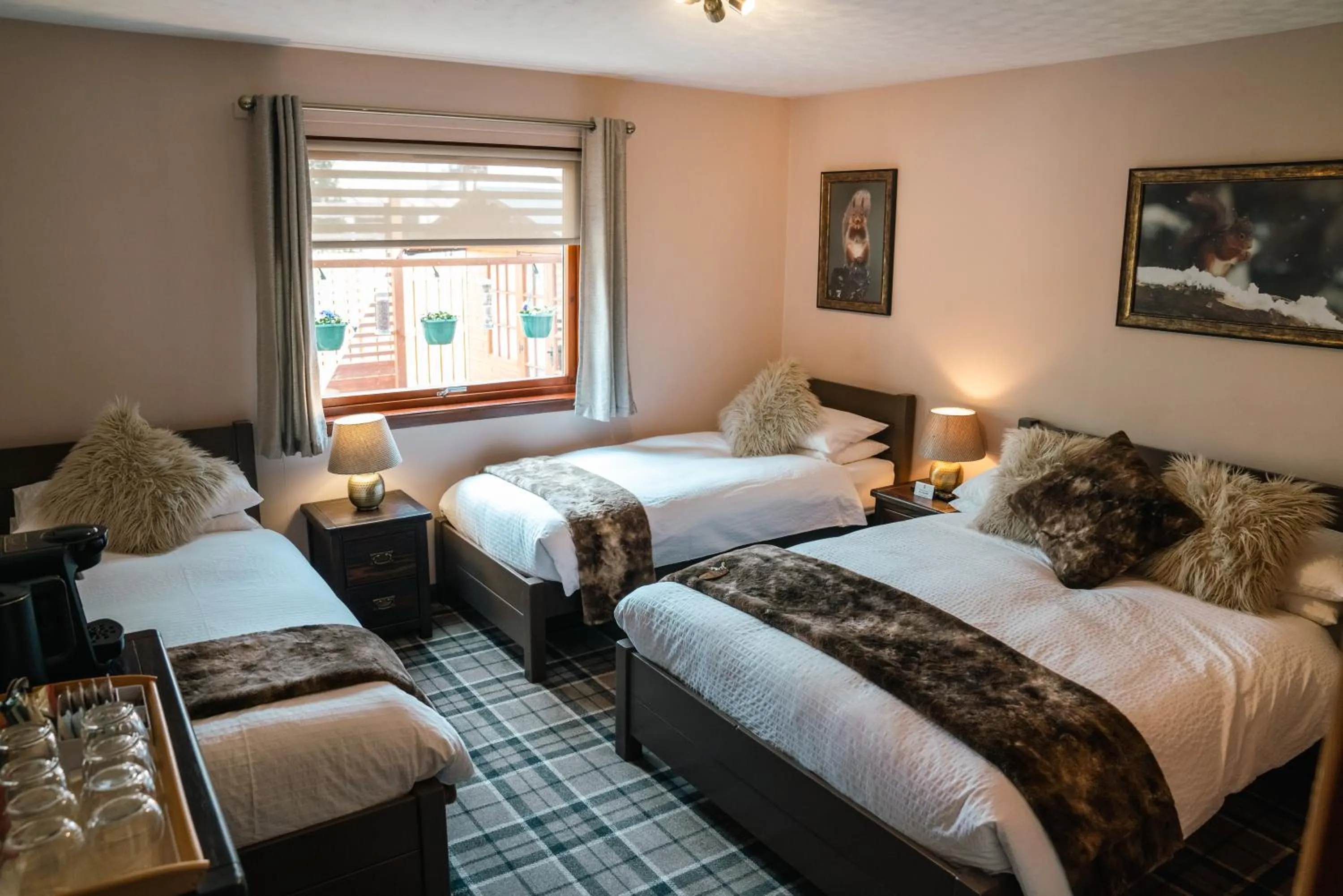 Bedroom, Bed in Eriskay B&B and Aviemore Glamping