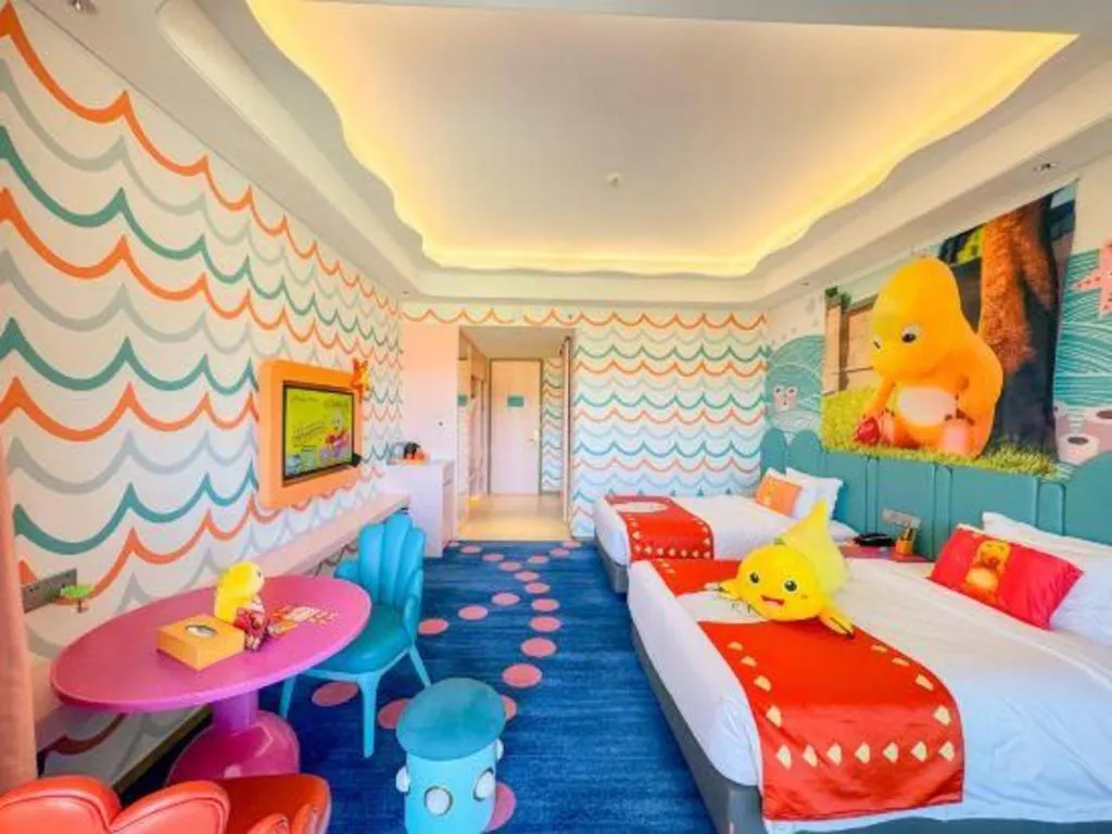 Bed in Dolphin Bay Hotel