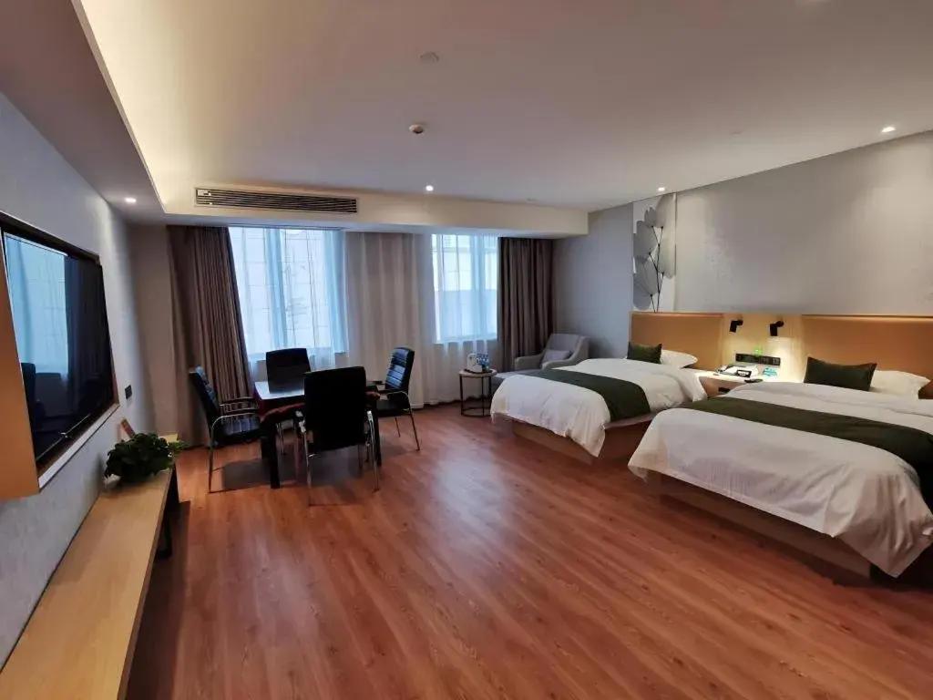 Bed in GreenTree Inn Ganzhou Gan County Bus Station Bed in GreenTree Inn Ganzhou Gan County Bus Station