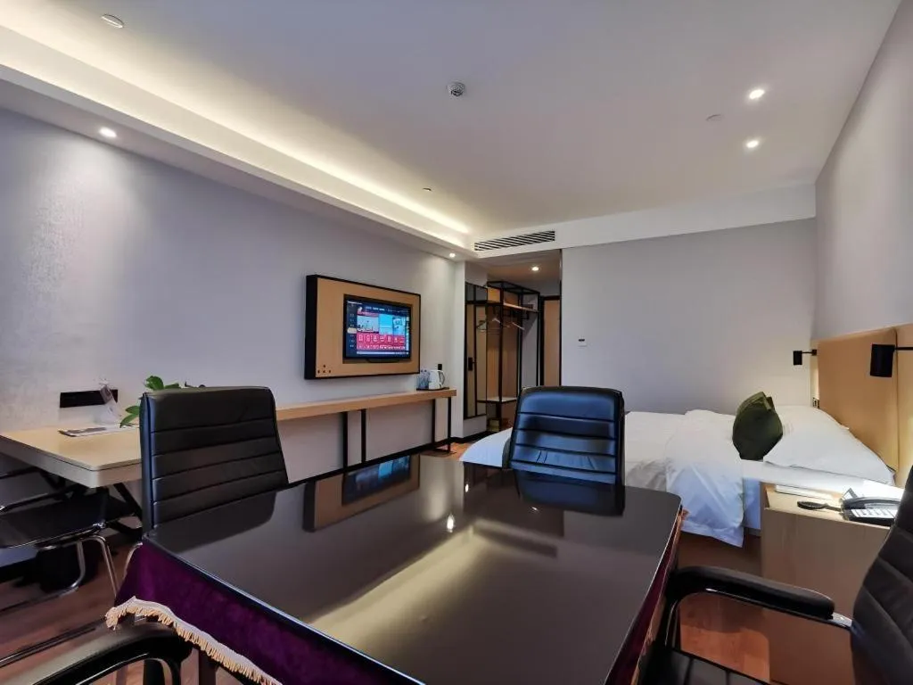 Bed in GreenTree Inn Ganzhou Gan County Bus Station