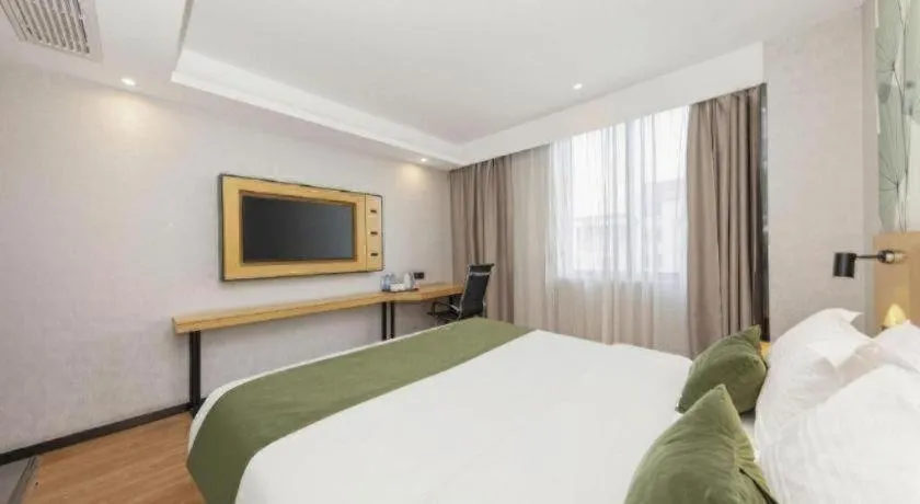 Bed in GreenTree Inn Ganzhou Gan County Bus Station