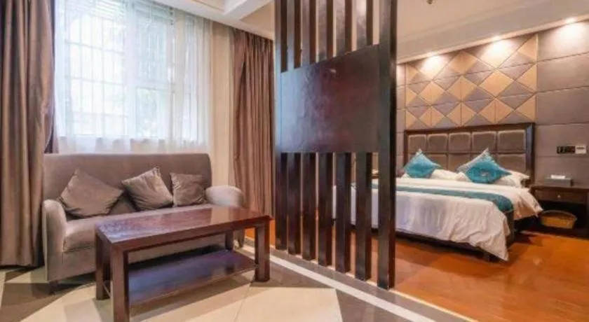 Bed in GreenTree Inn Wuxi Xinwu District Meicun Town Taibo Avenue