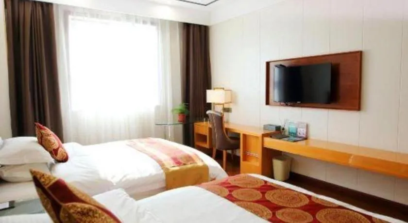 Bed in GreenTree Inn Wuxi Xinwu District Meicun Town Taibo Avenue