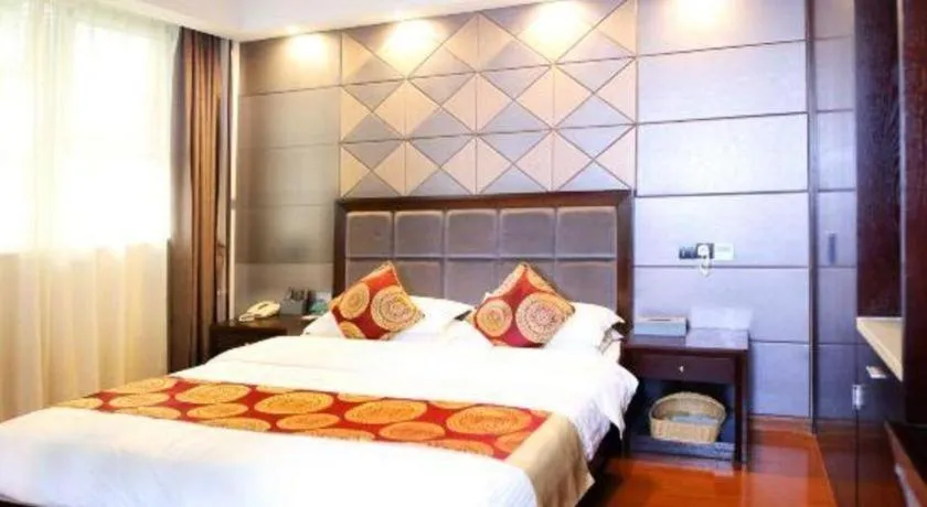 Bed in GreenTree Inn Wuxi Xinwu District Meicun Town Taibo Avenue