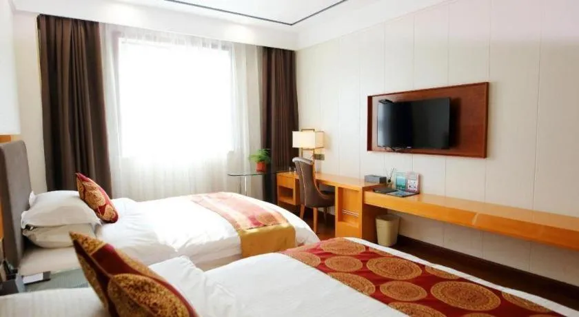 Bed in GreenTree Inn Wuxi Xinwu District Meicun Town Taibo Avenue