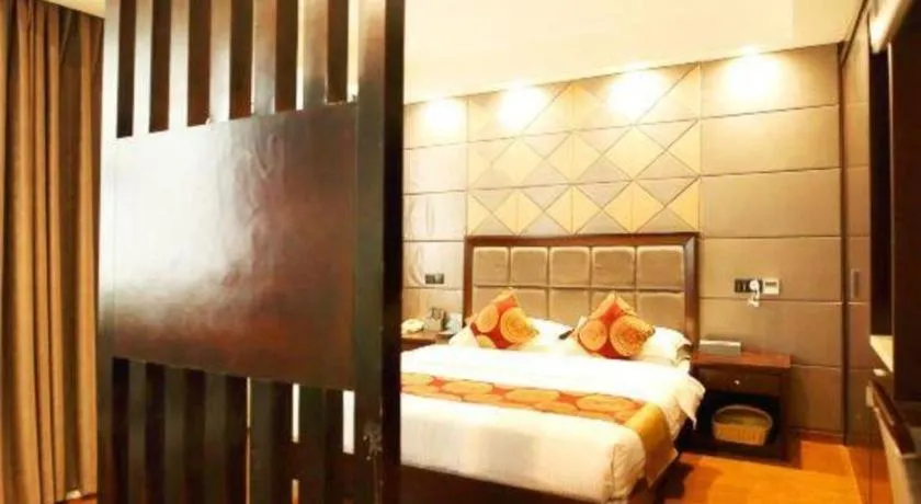 Bed in GreenTree Inn Wuxi Xinwu District Meicun Town Taibo Avenue