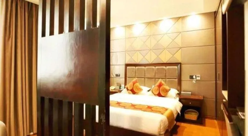Bed in GreenTree Inn Wuxi Xinwu District Meicun Town Taibo Avenue