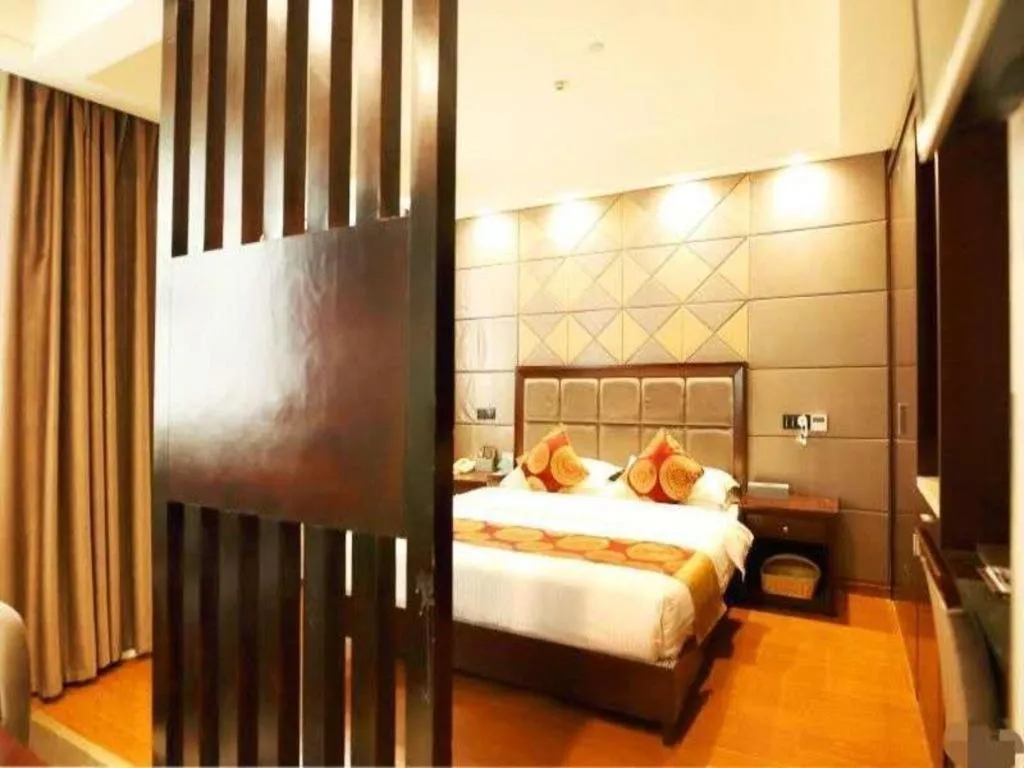 Bed in GreenTree Inn Wuxi Xinwu District Meicun Town Taibo Avenue