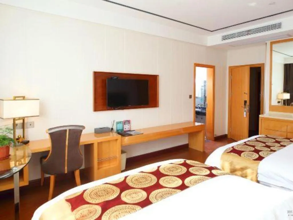 Bed in GreenTree Inn Wuxi Xinwu District Meicun Town Taibo Avenue