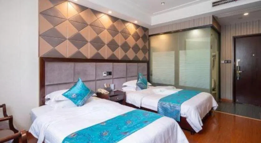 Bed in GreenTree Inn Wuxi Xinwu District Meicun Town Taibo Avenue