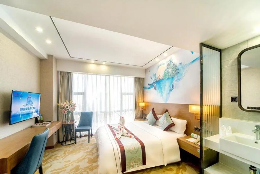 Bed in Xinyuan Hot Spring Hotel