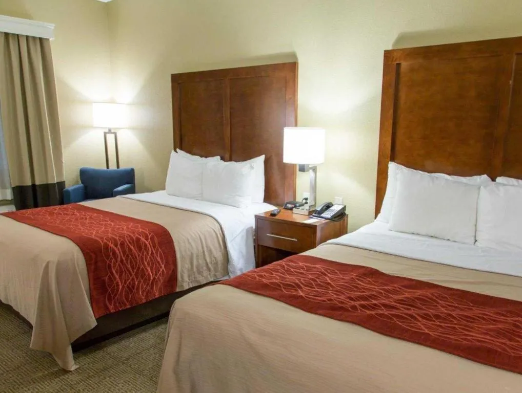 Bed in Comfort Inn DFW Airport North