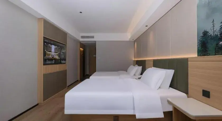 Bed in GreenTree Inn Suzhou Wuzhong Bed in GreenTree Inn Suzhou Wuzhong