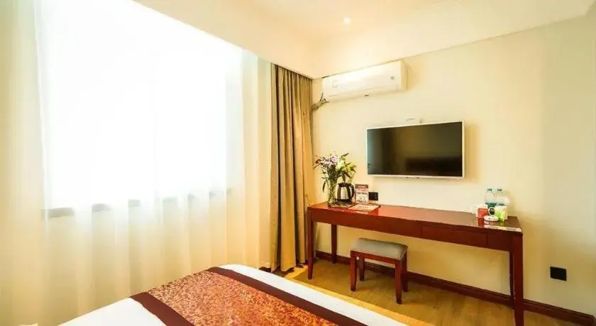 Bed in GreenTree Inn Suzhou Wuzhong Bed in GreenTree Inn Suzhou Wuzhong