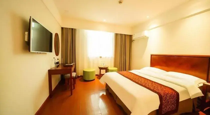 Bed in GreenTree Inn Suzhou Wuzhong Bed in GreenTree Inn Suzhou Wuzhong