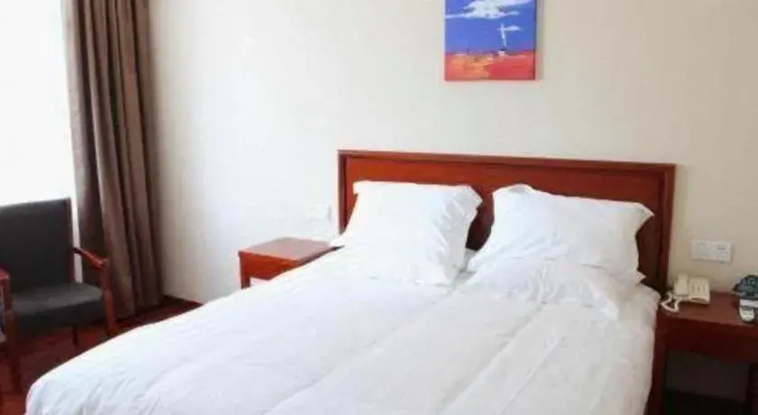 Bed in GreenTree Inn Suzhou Wuzhong Bed in GreenTree Inn Suzhou Wuzhong