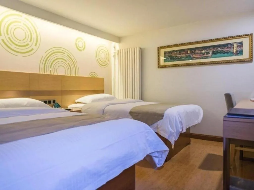 Bed in GreenTree Inn Beijing Dongcheng District Wangfujin South Luogu Lane Houhai Express Hotel