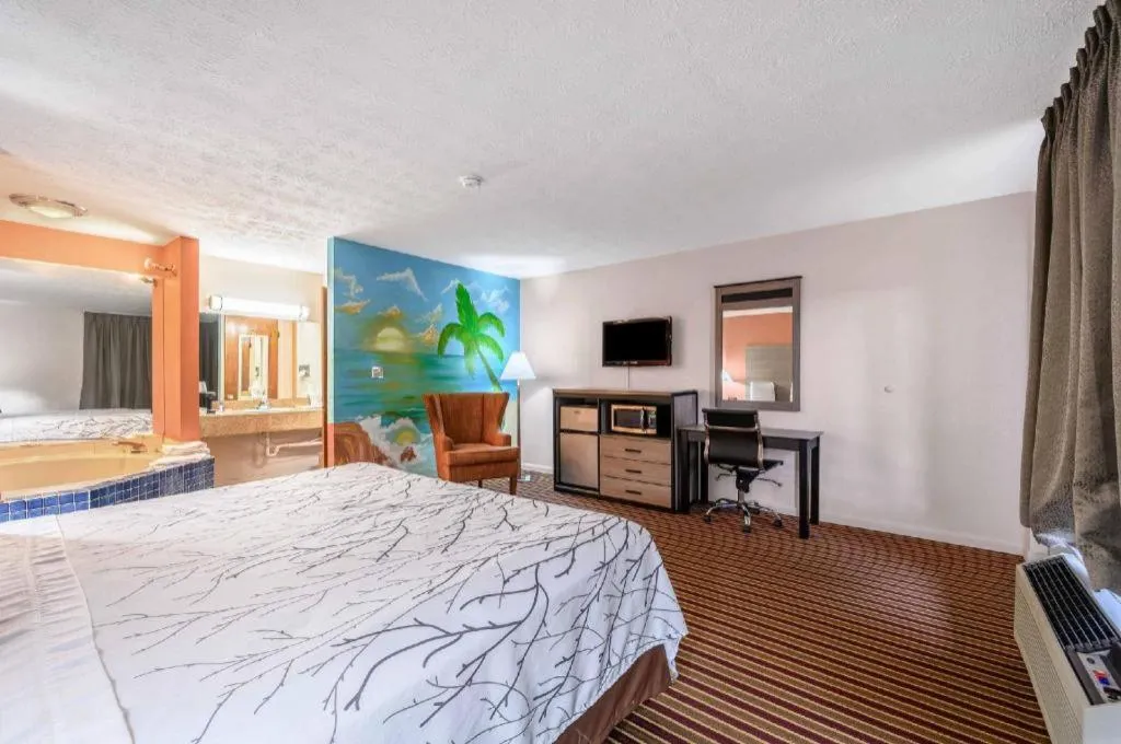 Bed in Americas Best Value Inn Heflin