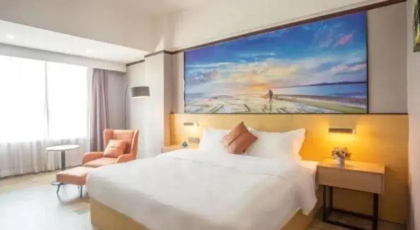 Bed in GreenTree Inn Zhongshan Nanlang Metro Station Branch Bed in GreenTree Inn Zhongshan Nanlang Metro Station Branch