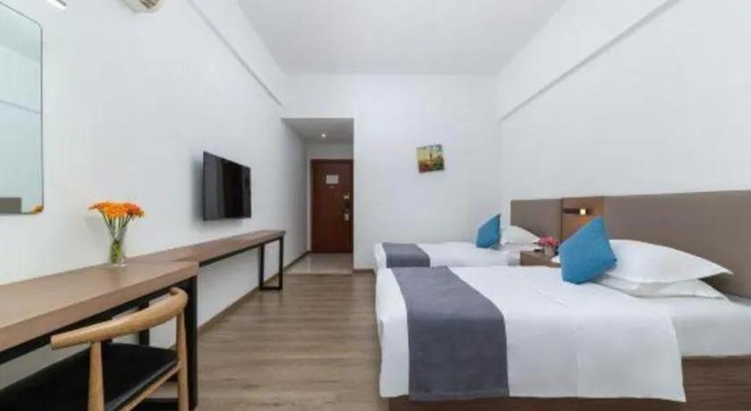 Bed in GreenTree Inn Zhongshan Nanlang Metro Station Branch