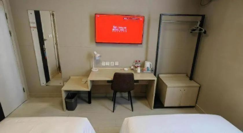 Bed in Jinjiang Inn Qingdao International Exhibition Center Haier Road