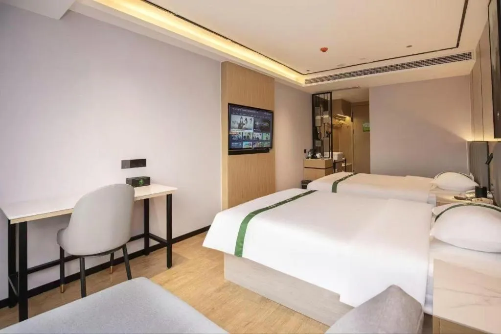 Bed in GreenTree Inn Bengbu Huaihe Walking Street