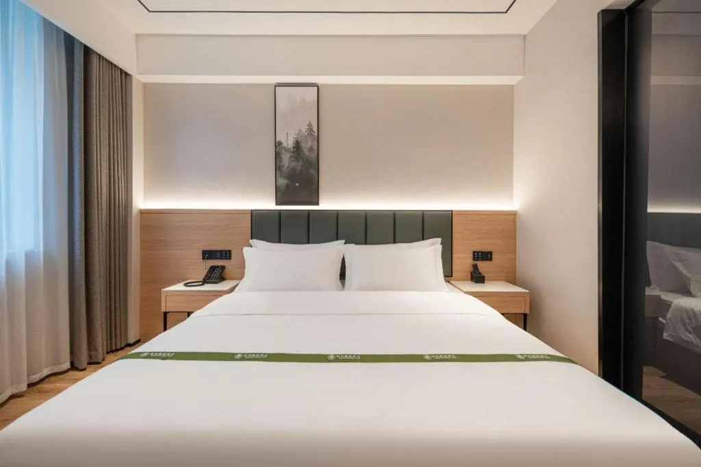 Bed in GreenTree Inn Bengbu Huaihe Walking Street