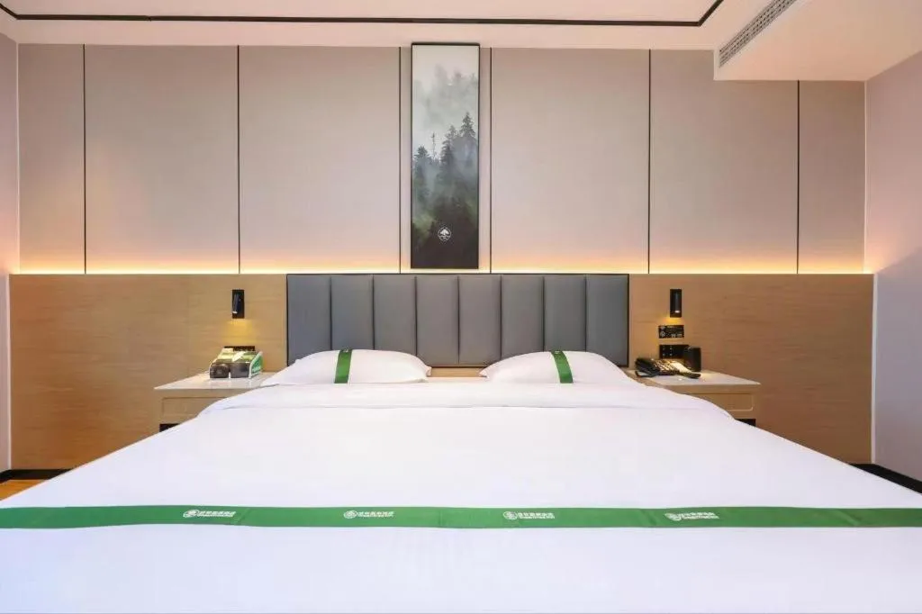 Bed in GreenTree Inn Bengbu Huaihe Walking Street