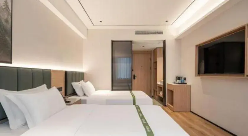 Bed in GreenTree Inn Bengbu Huaihe Walking Street Bed in GreenTree Inn Bengbu Huaihe Walking Street