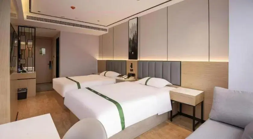 Bed in GreenTree Inn Bengbu Huaihe Walking Street Bed in GreenTree Inn Bengbu Huaihe Walking Street