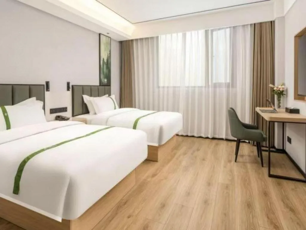 Bed in GreenTree Inn Bengbu Huaihe Walking Street