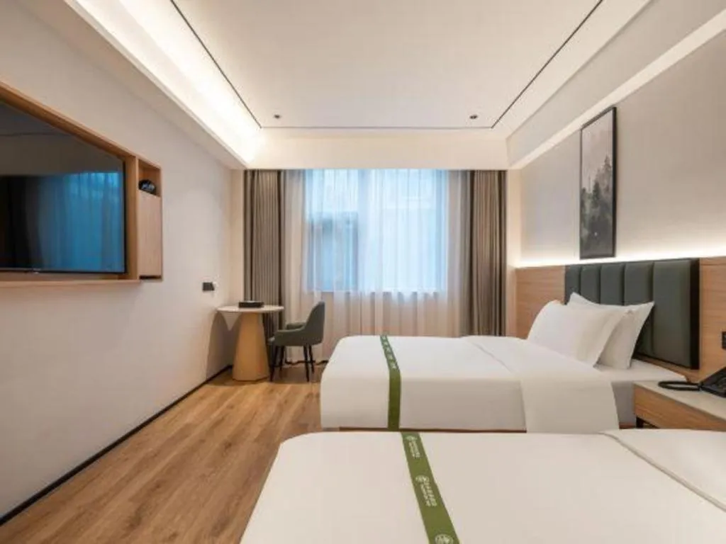 Bed in GreenTree Inn Bengbu Huaihe Walking Street