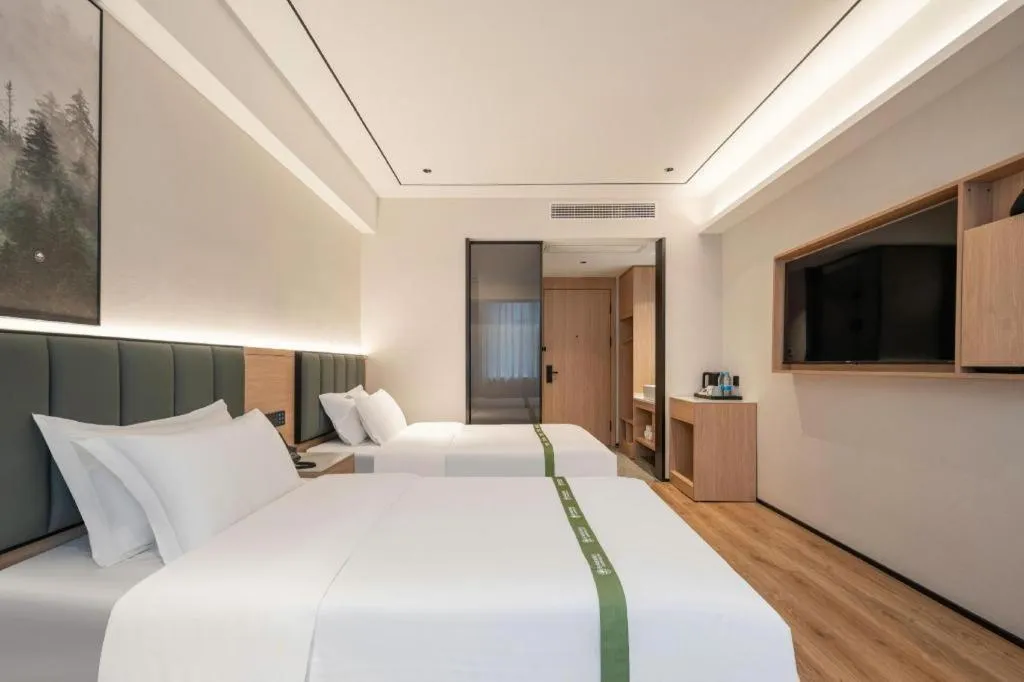 Bed in GreenTree Inn Bengbu Huaihe Walking Street